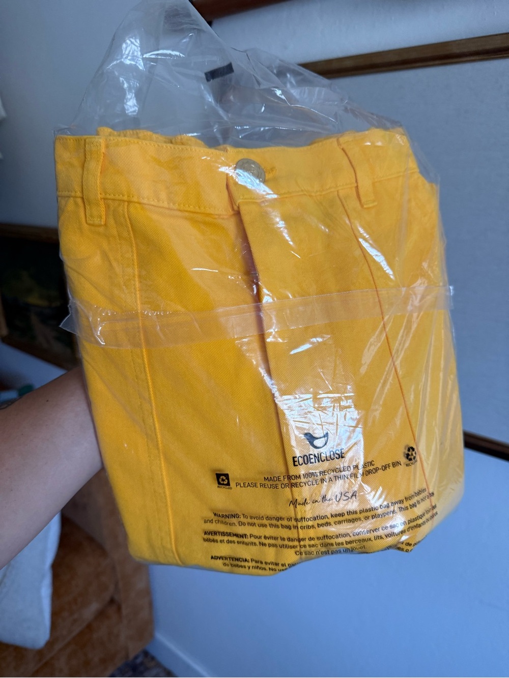 Big Bud Press Longline Shorts in vibrant yellow size M NWT - Picture 2 of 3